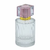 Zartes Rosa  - 50 ml runde gerippte Flasche, Spray und Verschluss