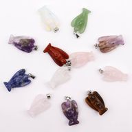 Edelstein-Mini-Engel-Anhänger (12 sortiert) 26x18mm