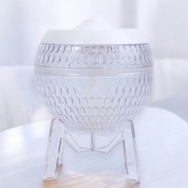 Luftbefeuchter „Mondo Planet“ aus Klarglas – USB – mit Farbwechsel (Downlight)