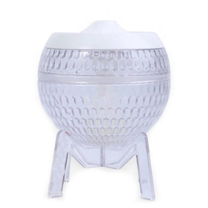 Luftbefeuchter „Mondo Planet“ aus Klarglas – USB – mit Farbwechsel (Downlight)