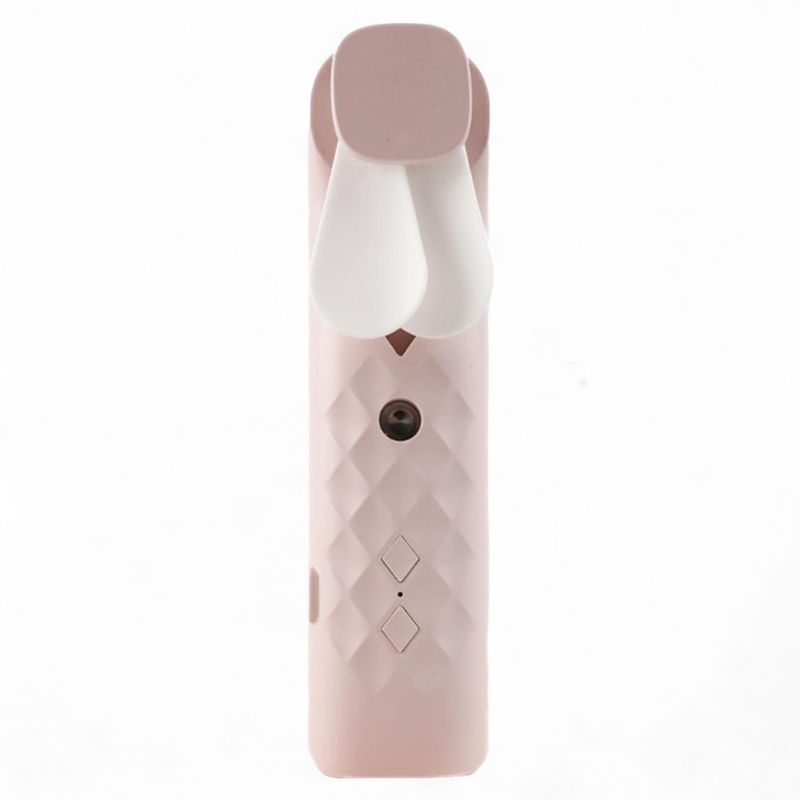 Rosa Nano Nebel Gesichtsventilator und Spray – über USB wiederaufladbar