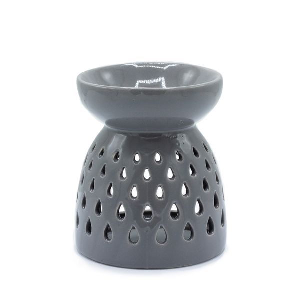 Duftlampe -Tropfenausschnitt – Grau