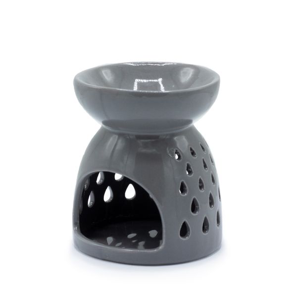 Duftlampe -Tropfenausschnitt – Grau