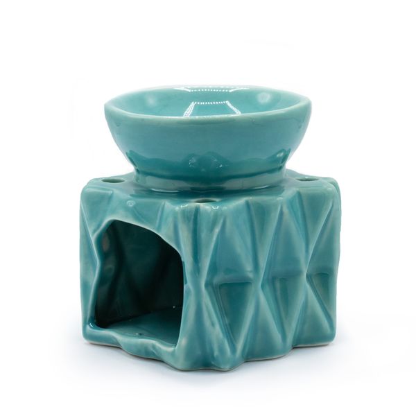 Geometrische Duftlampe - Blau