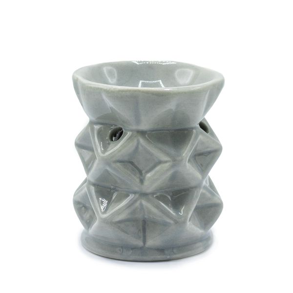 Geometrische Duftlampe- Grau