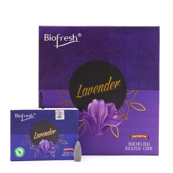 Biofresh Rückfluss-Räucherkegel (40 cones) - Lavendel