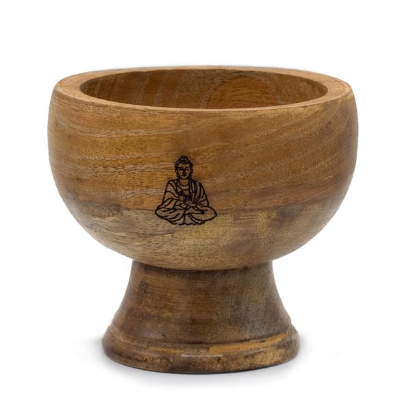 Große Ritualschale Räucherkegelhalter 11x9cm - Buddha