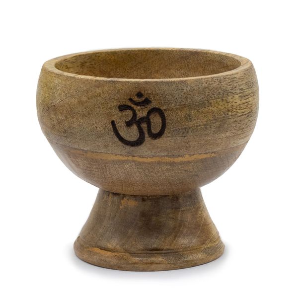Große Ritualschale Räucherkegelhalter 11x9cm - Om
