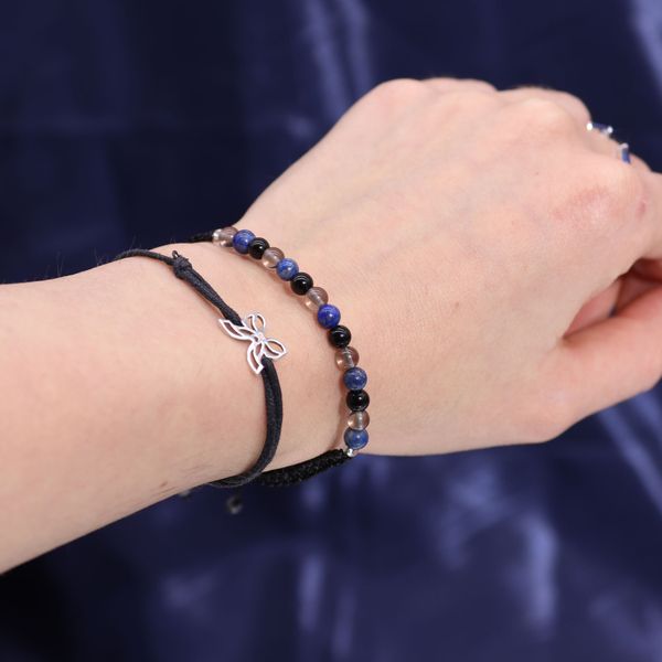 Sternzeichen-Kristallkerze mit Edelsteinarmband- Skorpion