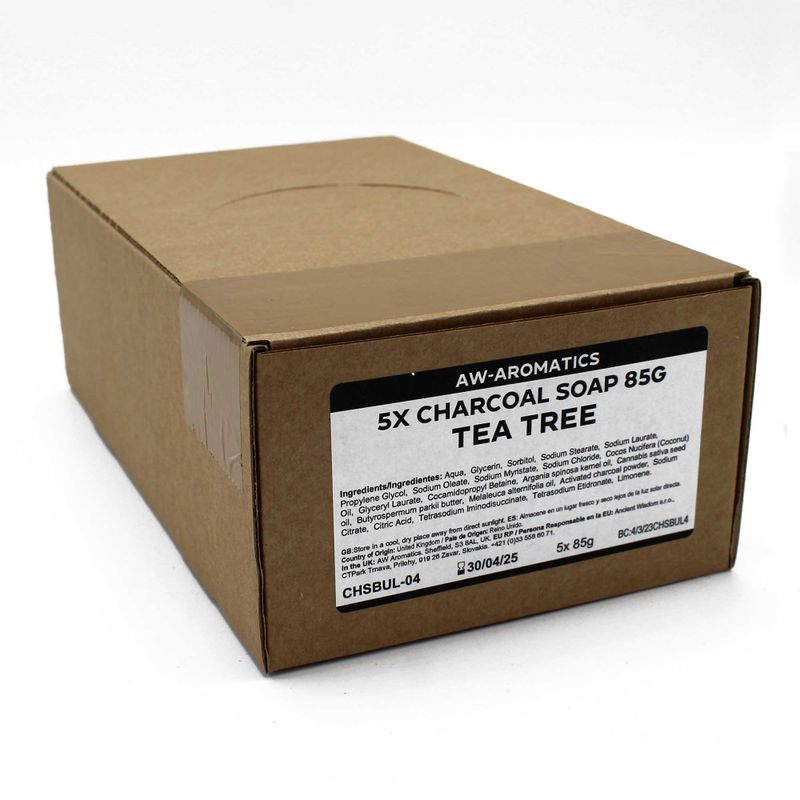 Aktivkohle Seife 85g - Tee Baum - Ohne Etikett