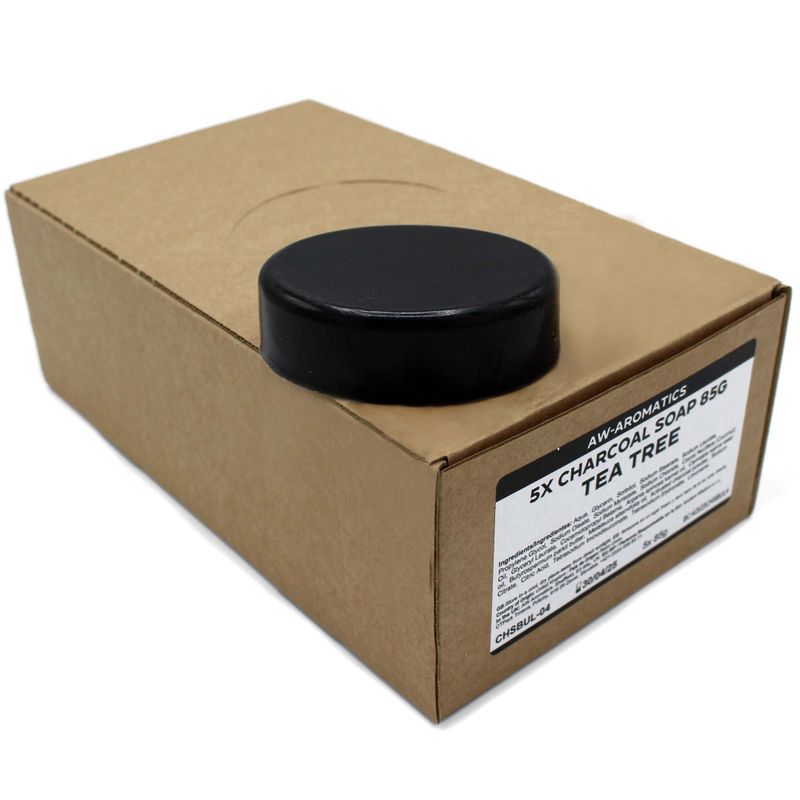 Aktivkohle Seife 85g - Tee Baum - Ohne Etikett