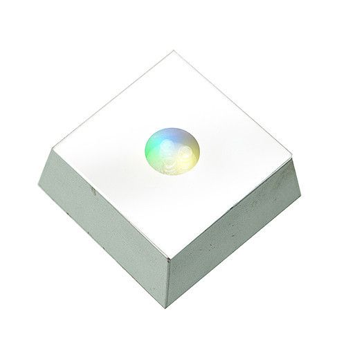 Quadratischer LED-Leuchtkasten für Kristalle
