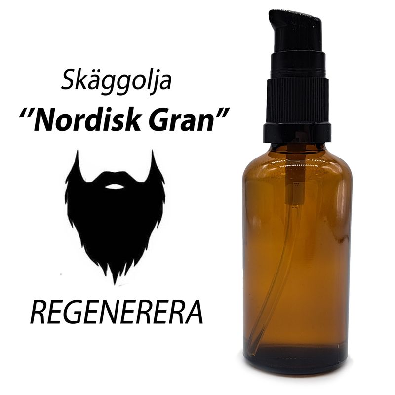 50ml Bartöl - Nordische Fichte - Regenerieren!- ohne Etikett