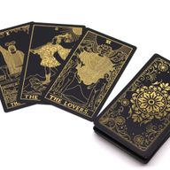 Tarot-Set mit Goldfolie und Buch – Geschenkbox