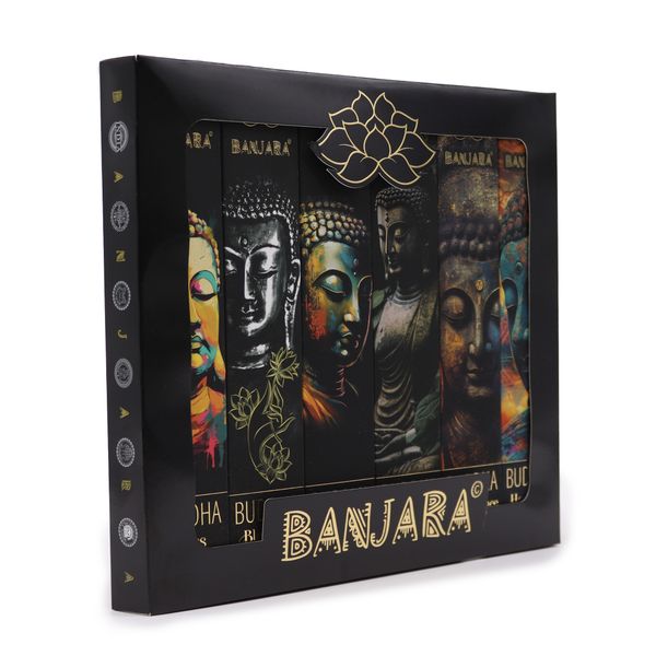 Banjara Buddha - Geschenkpackung mit 6 Räucherstäbchen-Packungen