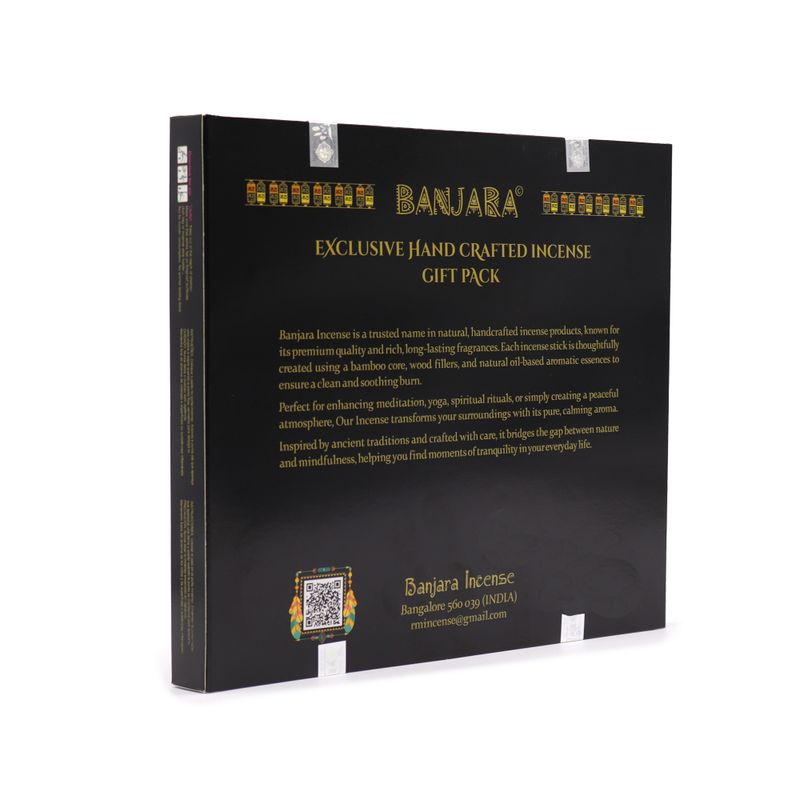 Banjara Buddha Räucherstäbchen-Geschenkpackung Starter-Set – 12 Packungen mit je 6 Räucherstäbchen