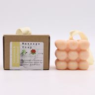 Einzeln verpackte Massageseifen- Geranie & Sandelholz