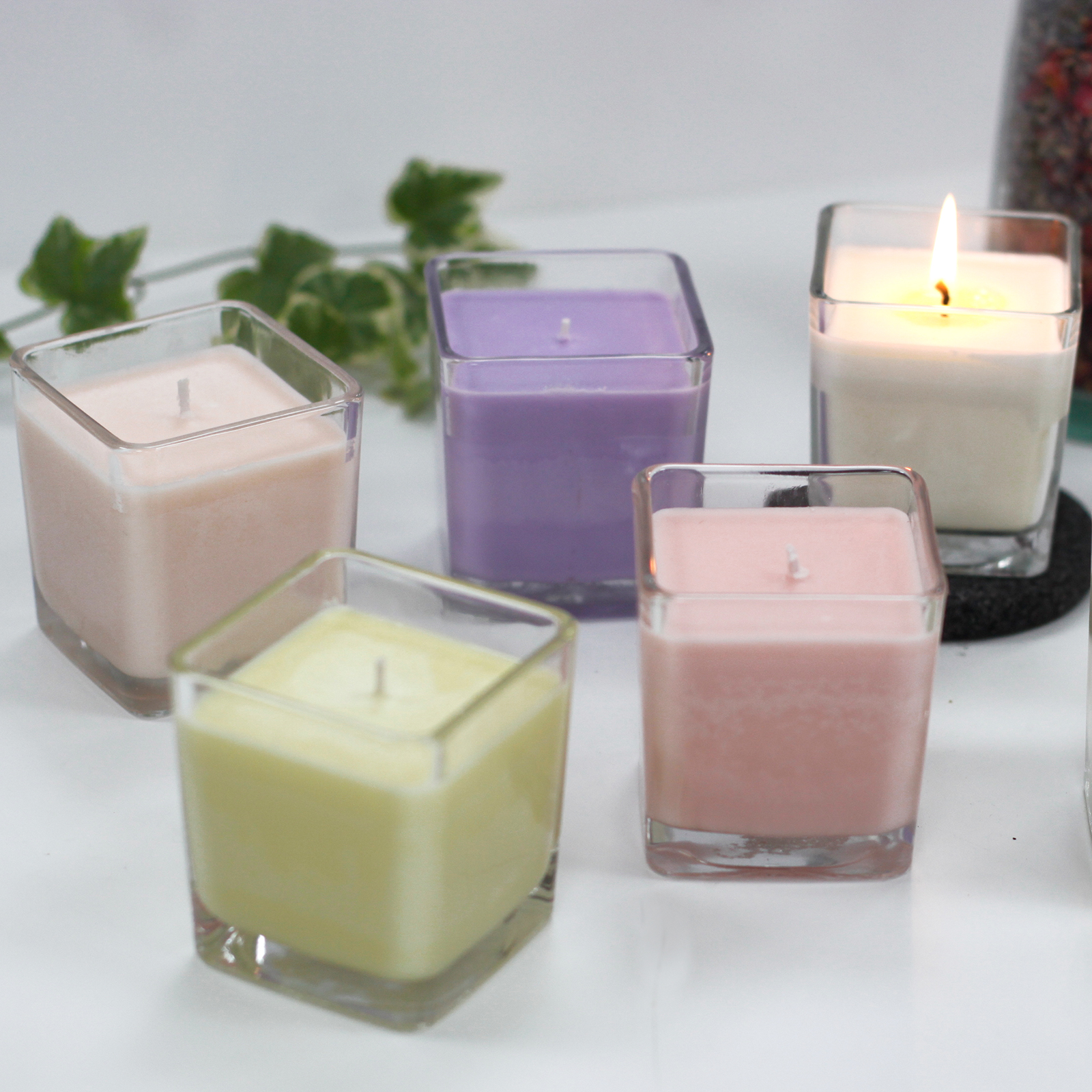 Soja Kerzen ohne Etikett in Glass