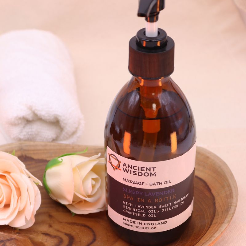 Schläfrig Lavendel Massage- und Badeöl - 300 ml