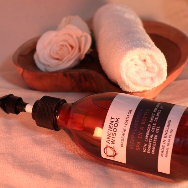Schläfrig Lavendel Massage- und Badeöl - 300 ml