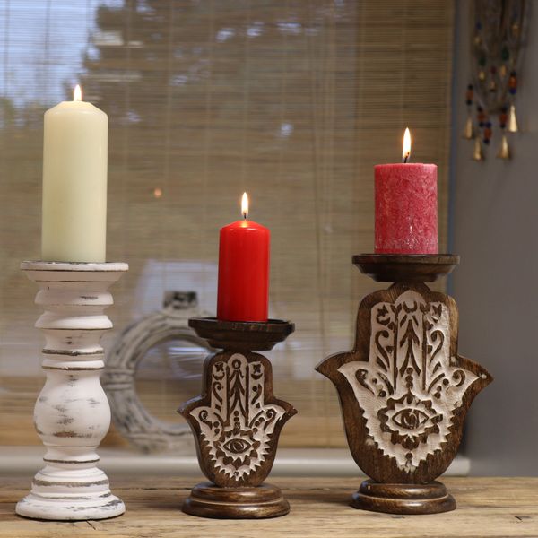 Kerzenständer aus Holz