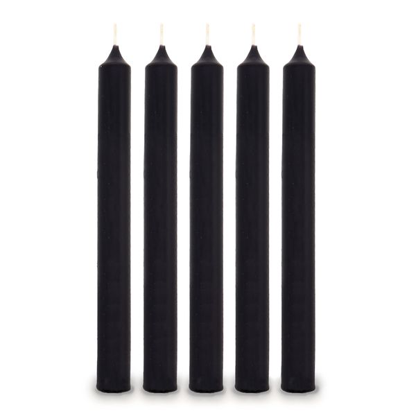 Schwarze Tafelkerzen
