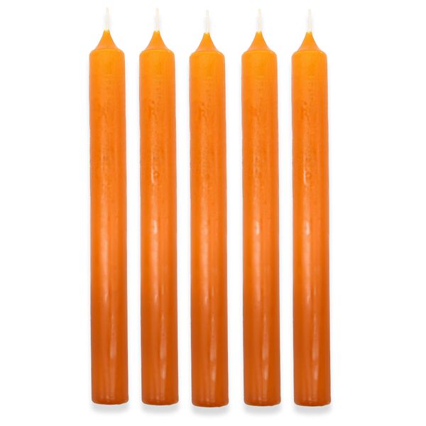 Orange Tafelkerzen
