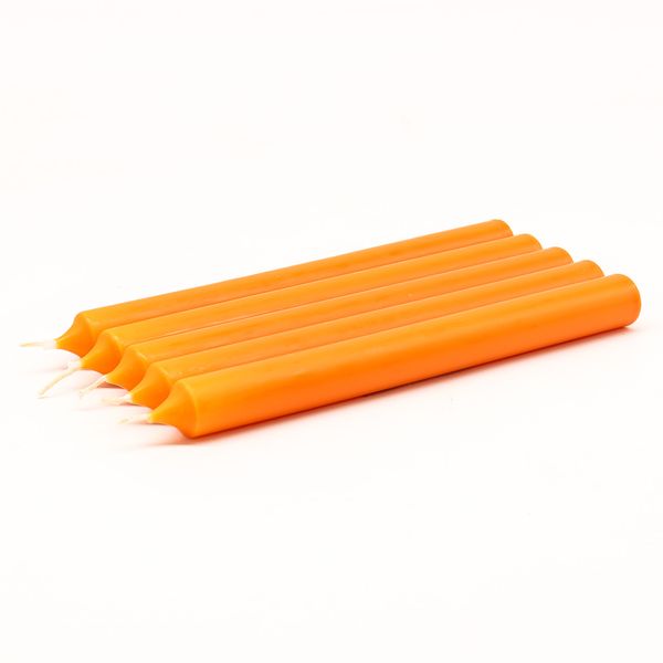 Orange Tafelkerzen
