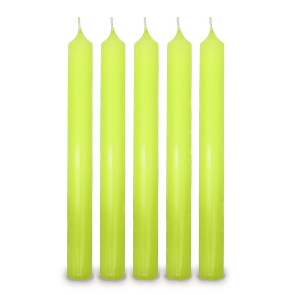 Limettengrüne Tafelkerzen