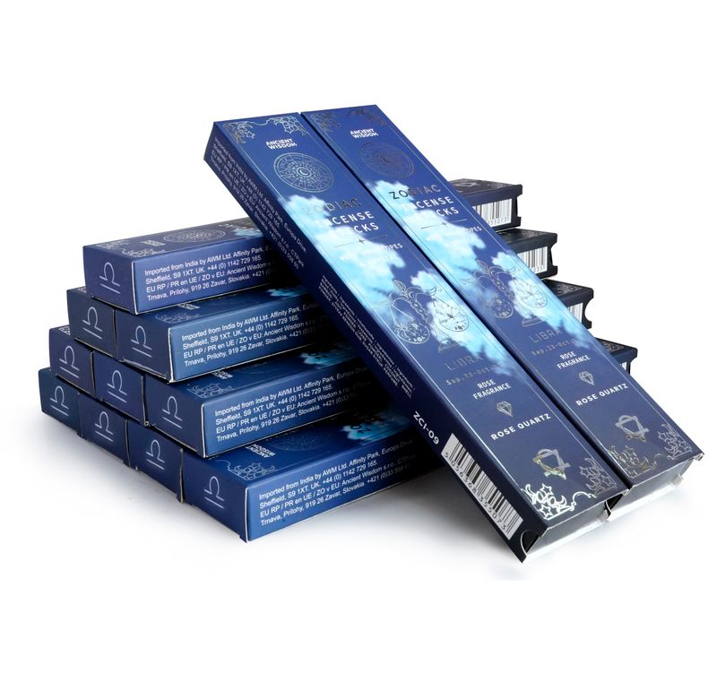 Sternzeichen Kristall-Düfte Räucherstäbchen – Starter-Set
