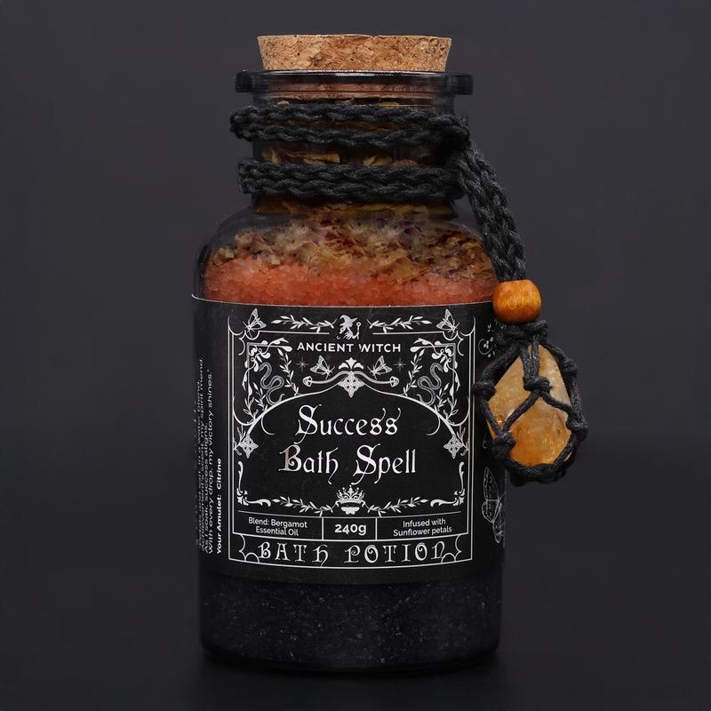 Ancient Witch Badezaubertrank & Citrin-Kristall-Amulett – Erfolg