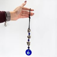 Hängender Steinanhänger- Piritsteine ​​und -Perlen- Evil Eye
