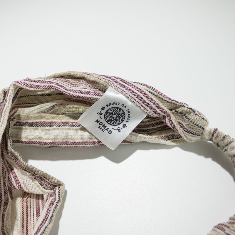 Nomad Sari - Hippie-Stirnband – Schlichte Designs, verschiedene Ausführungen – (56 x 25 cm), Einheitsgröße