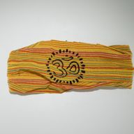 Nomad Sari - Hippie-Stirnband – Blockdruck, verschiedene Designs – (56 x 25 cm), Einheitsgröße