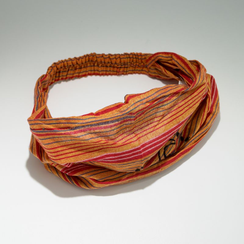 Nomad Sari - Hippie-Stirnband – Blockdruck, verschiedene Designs – (56 x 25 cm), Einheitsgröße