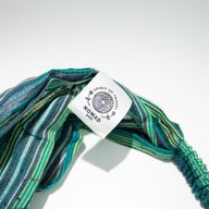 Nomad Sari - Hippie-Stirnband – Blockdruck, verschiedene Designs – (56 x 25 cm), Einheitsgröße