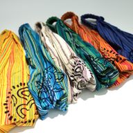 Nomad Sari - Hippie-Stirnband – Blockdruck, verschiedene Designs – (56 x 25 cm), Einheitsgröße