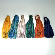 Nomad Sari - Hippie-Stirnband – Blockdruck, verschiedene Designs – (56 x 25 cm), Einheitsgröße