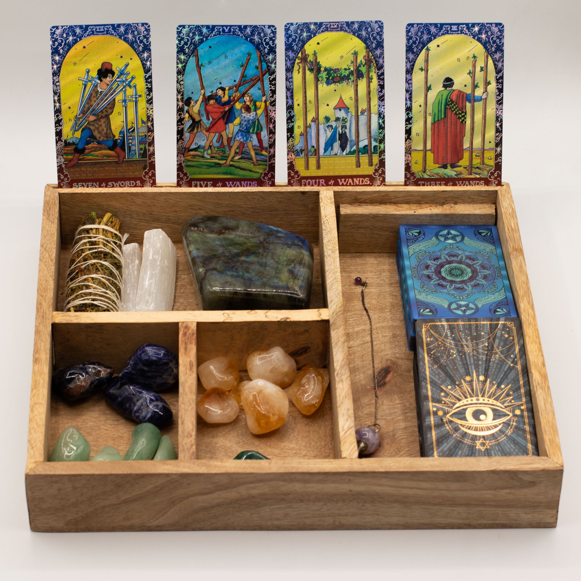 Tarotkartenboxen mit Kartenhaltern