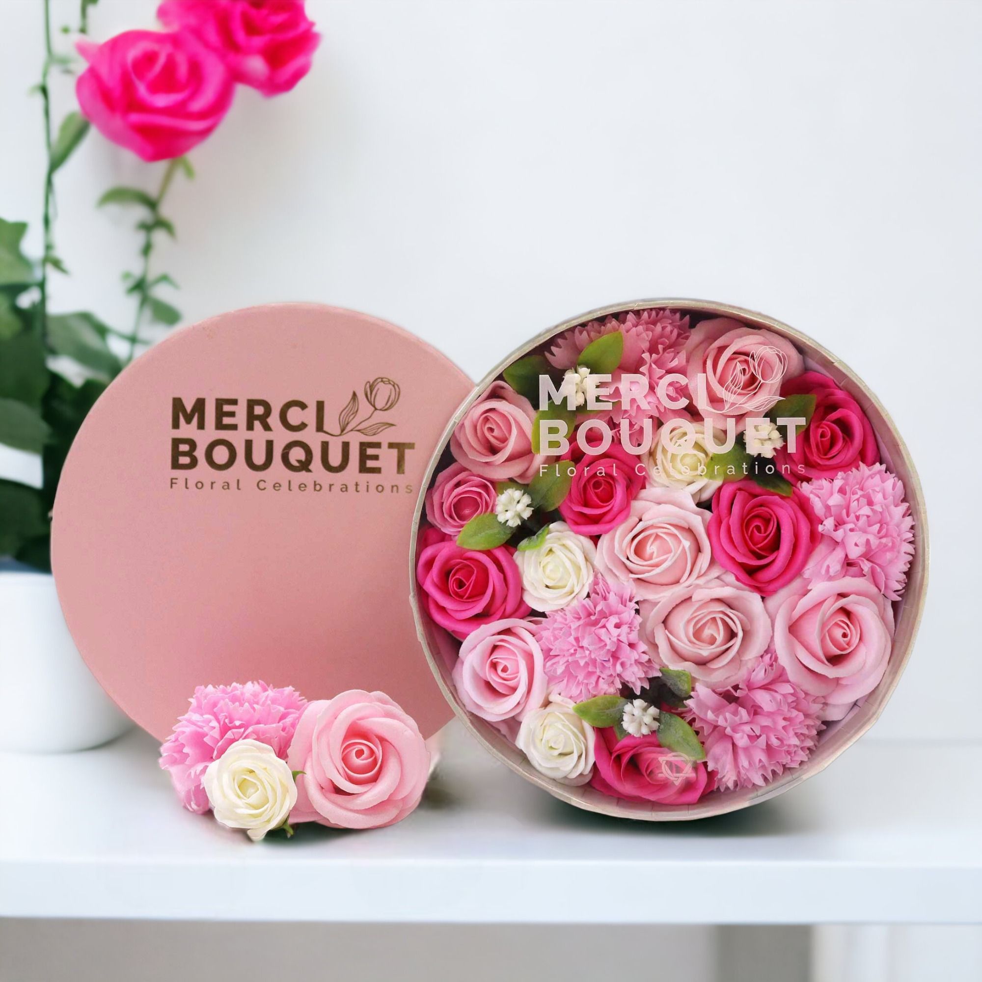 Großhandel Seifenblumen-Geschenkboxen