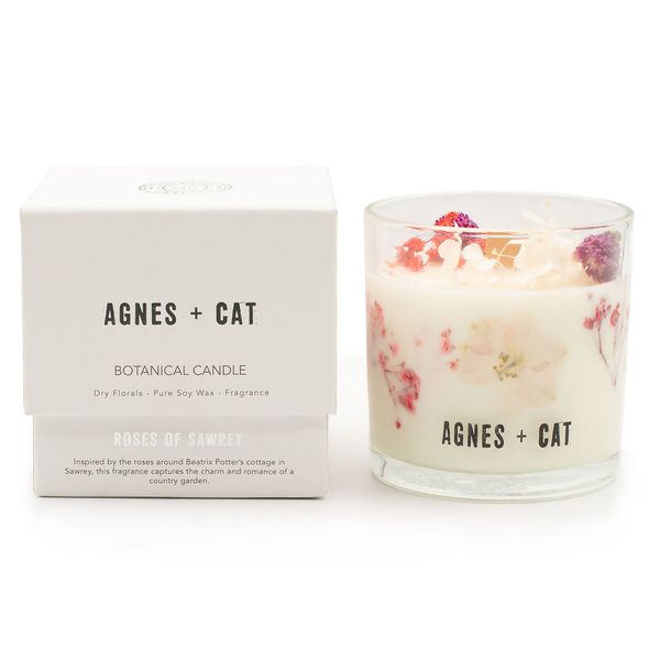 Agnes + Cat Botanische Sojakerze - Rosen von Sawrey