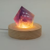 8 cm runder Holz-USB-LED-Ständer – Kalt/Warm/Tageslicht
