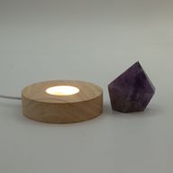 8 cm runder Holz-USB-LED-Ständer – Kalt/Warm/Tageslicht