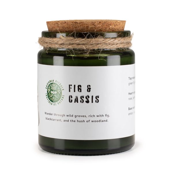 Woodwick Sojawachskerze - zerdrückte Feige & Cassis