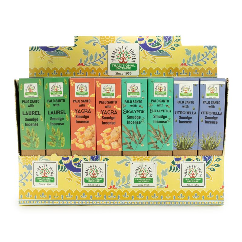 Von der Erde inspirierte Räucherstäbchen Displaypackung (4x12 Düfte) (05-08)