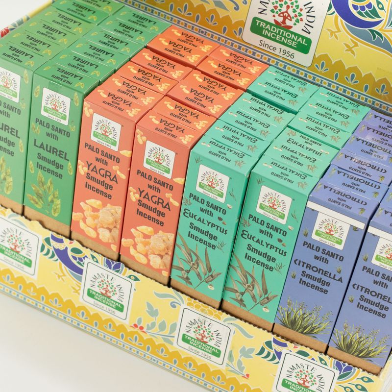 Von der Erde inspirierte Räucherstäbchen Displaypackung (4x12 Düfte) (05-08)