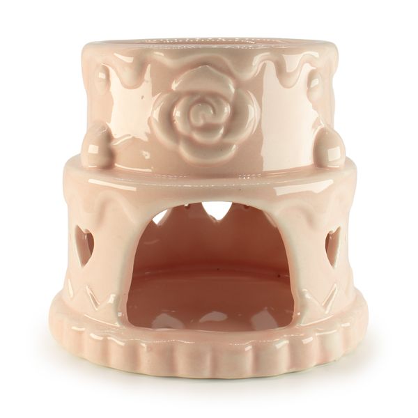 Keramik-Kuchen-Ölbrenner - Herzen - Rosa