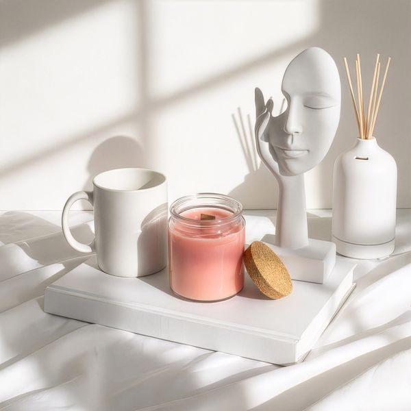 Ohne Etikett Woodwick-Sojawachskerze - Midnight Rose