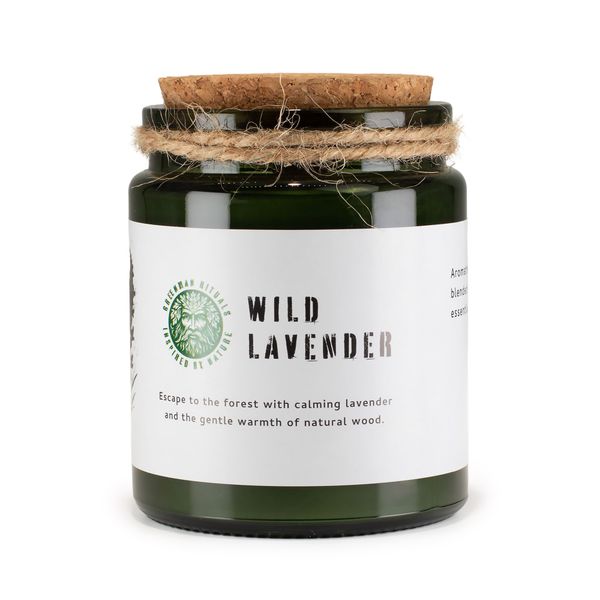 Woodwick Soja-Kerze - Wilde Lavendel