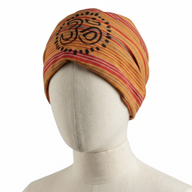 Nomad Sari - Hippie-Stirnband – Blockdruck, verschiedene Designs – (56 x 25 cm), Einheitsgröße